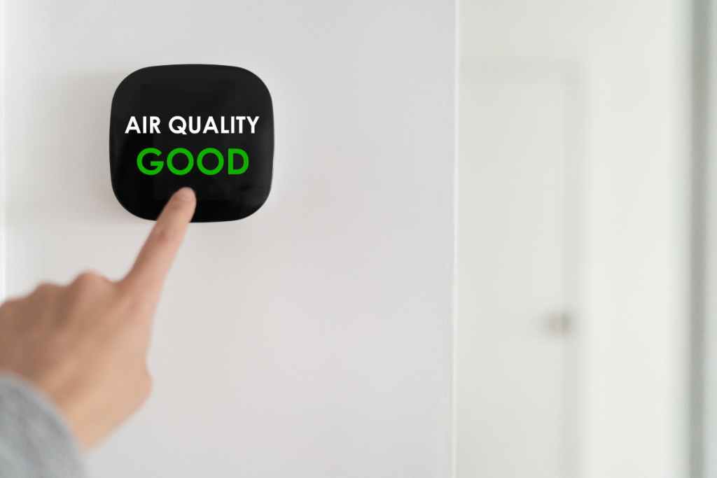 A Button That Say Good Air Quality - Springbank Mechanical Toronto HVAC Company