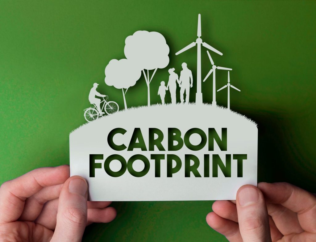 An Image Of A Sign Reading Carbon Footprint - Springbank Mechanical Toronto Commercial HVAC Company